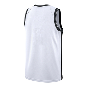 Haute qualité personnalisé hommes femmes maillots de basket-ball ensembles respirants bas prix en gros personnalisé numéro nom tissu blanc - Product Image 6
