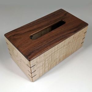 กล่องทิชชู่ทำจากไม้ดีไซน์สุดพิเศษกล่องทิชชู่ทรงสี่เหลี่ยมสำหรับรับประทานอาหารเย็นโต๊ะกล่องทิชชู่ - Product Image 2