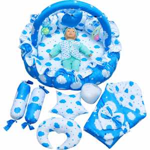 Nid de bébé nouveau-né haut de gamme, lit portable pour nourrisson, transat à capuche anti-fuites, matelas de couchage en coton 4 couches, oreiller enveloppant pour crèche - Product Image 6