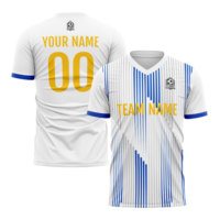 Fabricante Personalizado de Camisetas de Fútbol Profesionales, Manga Corta, Cuello en V, Transpirables, Elásticas en Cuatro Direcciones, Poliéster/Nailon