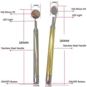 Miroir dentaire professionnel de bouche d'acier inoxydable d'acier inoxydable disponible dans toutes les couleurs et conceptions miroir dentaire de bouche - Product Image 2