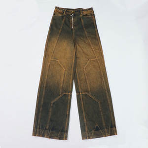 High Quality Gothic new style trousers for men with buckles straps zipper details <b>chain</b> and comfortable slim fit design - Product Image 1