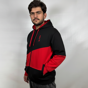Sweat à capuche zippé uni imprimé de qualité pour hommes, sweats à capuche personnalisés, 100% coton, poids lourd, basiques de luxe - Product Image 5