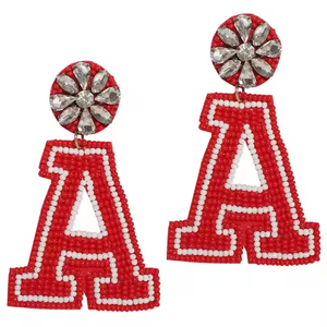 Joyería de moda Pendientes bordados de cuentas de semillas de la India Pendientes multicolores hechos a mano para mujeres y niñas por Artesanías MD - Product Image 2