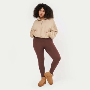 Sweat pour femmes pour vêtements de sport Sweat-shirt décontracté à manches longues en coton avec logo personnalisé de haute qualité Crop Tops - Product Image 2