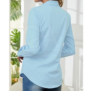 2026 Women Long Sleeve Shirt Button Up Casual Oversized Fit Stylish Women Button Down Long Sleeve Shirt - Product Image 5