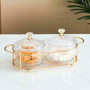 Set of 2 Containers <b>for</b> Seeds Dry Fruit and Spice Metal Boxes Handicraft <b>Item</b> <b>for</b> <b>Decor</b> Table and <b>Kitchen</b> Handmade Gift <b>Item</b> - Product Image 4