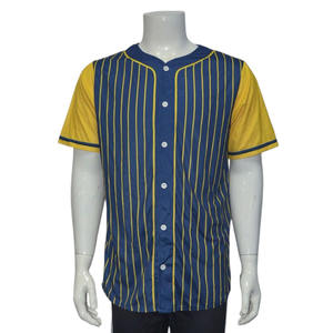 Custom Mens Baseball Uniform <b>Shirt</b> <b>Half</b> <b>Sleeve</b> Button Closure Breathable Polyester Team Wear OEM Pakistan - Product Image 1