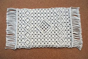 Customized Wholesale Cotton <b>Table</b> mats <b>Dinning</b> <b>Table</b> Macrame Mat Home Accessories - Product Image 4