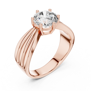 Anillo Versátil con Diamante Cultivado en Laboratorio de 1 1/4 Quilates, Corte Brillante, Certificado IGI, Oro Rosa de 18 Quilates, para Compromiso, San Valentín, Regalo de Boda - Product Image 1