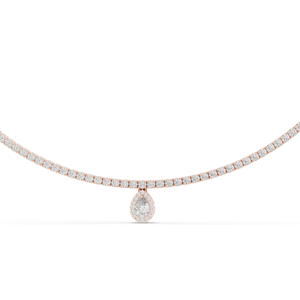 Collier en diamant cultivé en laboratoire de 4,53 carats, diamants VVS-VS EF CVD, chaîne en or 18 carats, 14 carats, pendentif, options or rose, or jaune, or blanc - Product Image 2