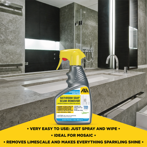SHOWERCLEAN & SHINE FOAM Limescale Descaling Agent Bathroom Fixture Cleaner Mosaic Tap Cleaning Spray Active Formula Cleans - Product Image 4