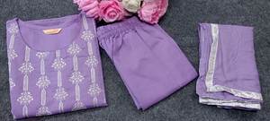 Costume islamique élégant pakistanais Sharara pour les femmes musulmanes avec Kameez court cousu et Dupatta brodé pour Eid Wear - Product Image 5