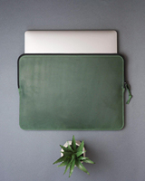 Housse pour ordinateur portable en cuir véritable haut de gamme, légère, fine, décontractée, souple, pour voyage, faite à la main, pour cadre d'affaires, durable, moderne