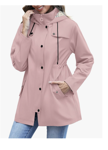 WOMEN <b>WATERPROOF</b> <b>LONG</b> HOODED TRENCH <b>COAT</b> OUTDOOR LINED WINDBREAKER CUSTOM DIRECT FACTORY NEW ARRIVAL BANGLADESH - Product Image 5
