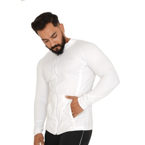 Men's Flex Fit Winter <b>Waterproof</b> <b>Thin</b> Zipper Closure Stand Collar Casual ODM Urban <b>Jacket</b>-White - Product Image 1