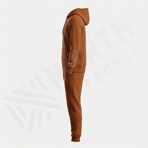 Conjunto Deportivo para Hombre, Sudadera con Capucha y Cuello, Cintura con Cordón Ajustable, Mangas Largas Cómodas, Color Personalizado - Product Image 3