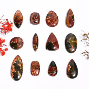 Venta al por mayor Lote de formas mixtas, fabricación de joyas de piedras preciosas finas, cabujón de jaspe de Cherry Creek Natural, piedras preciosas de cuarzo sueltas, forma orgánica - Product Image 5