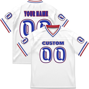 American Football Jersey Oversized <b>Mesh</b> V-Neck Hip Hop Streetwear Tee Number Print Breathable Short Sleeve for <b>Men</b> Wholesale - Product Image 2