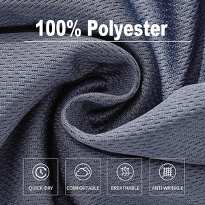 กางเกงกีฬาขาสั้นผ้าโพลีเอสเตอร์สำหรับผู้ชายกางเกงวิ่งออกกำลังกายแบบลำลองระบายอากาศได้ดีทำจากโพลีเอสเตอร์100% สำหรับยิมและฝึกซ้อม - Product Image 6