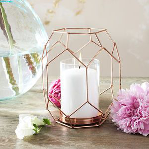 Top meilleur tendance or Rose métal fer chauffe-plat bougeoir forme géométrique décor de mariage à la maison pour table et votive - Product Image 2
