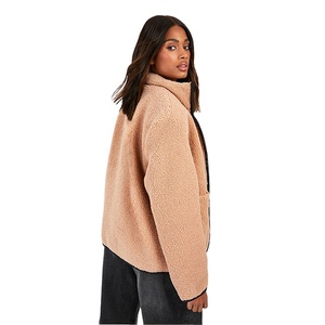 Nouvelle conception OEM, vente en gros, vêtements d'hiver personnalisés, veste chaude pour femmes avec fermeture éclair intégrale et col, style décontracté - Product Image 3