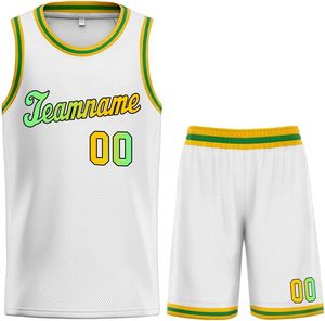 Tenue de basketball prête pour le jeu, broderie personnalisée, maillot et short en polyester, séchage rapide, respirant, antibactérien, équipe personnalisée - Product Image 3
