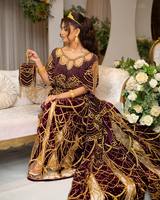 Exklusives Elegantes V-Ausschnitt Kleid mit Eingebautem BH Knitterfrei Schnelltrocknend 100% Seide 240g Gewebtes Bodenlange Bonbonfarbenes Perlenbesetztes Spitzenkleid