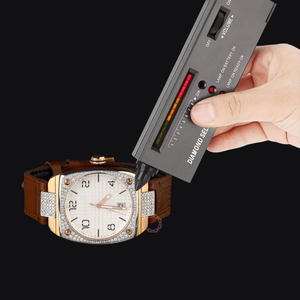 Formelle Décontractée Tous Les Jours Bureau Vêtements Professionnels Naturel Laboratoire Cultivé D VVS Moissanite Diamant Montre De Luxe Mode Bracelet En Cuir - Product Image 4