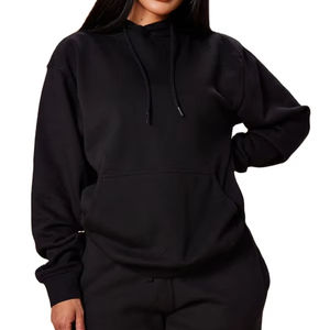 <b>Women's</b> <b>Long</b> Sleeve Casual Hooded <b>Sweatshirt</b> Dress Slim Fit Plain Hoodie <b>for</b> Autumn Wholesale Woven Fabric <b>Women's</b> Pullover - Product Image 1