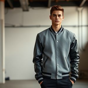 Chaqueta universitaria fabricada en Pakistán con mangas de satén, forro interior impreso, disponible en todos los tamaños, proveedor OEM, buen precio - Product Image 5