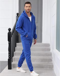 ชุดวอร์มผู้ชาย โพลีเอสเตอร์ ซิปเต็มตัว 2 ชิ้น ชุดกีฬา เสื้อแจ็คเก็ตกันลม กางเกงจ็อกเกอร์ ชุดออกกำลังกายฤดูร้อน - Product Image 4