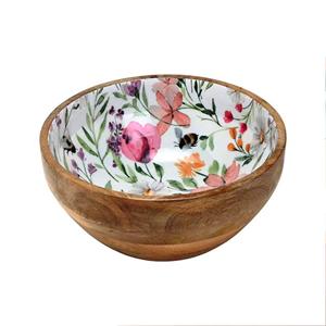 ชามสลัดพิมพ์ลายไม้มะม่วงทรงกลมสินค้าจากธรรมชาติ - Product Image 5