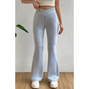 High Street usine approvisionnement direct XL taille femmes décontracté coton polaire survêtement hiver pantalon jambe large personnalisé bonne qualité piste - Product Image 1