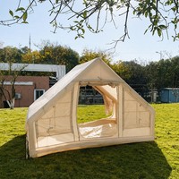 Tente de camping gonflable, grande tente familiale, imperméable, installation rapide automatique, tente de glamping, 8+8 places avec pompe à air