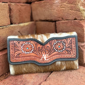 กระเป๋าคลัทช์หนังขนแกะแท้สไตล์ตะวันตกสำหรับผู้หญิงกระเป๋าเงินมีเอกลักษณ์หนังสินค้าขายดี - Product Image 1