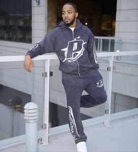 Venta al por mayor 100% algodón 400 GSM holgado polar sudaderas con capucha de gran tamaño Jogger chándal para hombres personalizado 2 piezas conjunto de chándal - Product Image 1