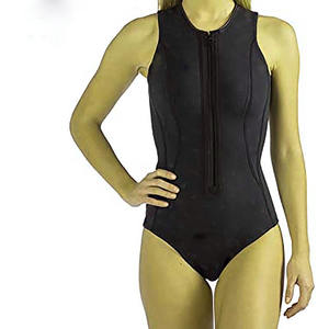 2025 cremallera espalda descubierta traje de baño de carreras deporte de una pieza ropa de playa trajes de baño para mujeres al por mayor - Product Image 2
