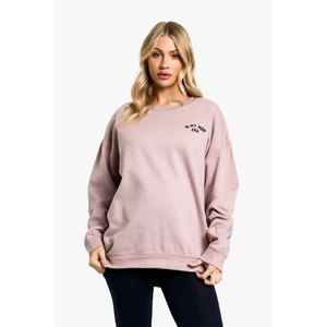 Sudadera de invierno con cuello levantado de lana de algodón de alta calidad bordado de mujer personalizado directo de los fabricantes de ropa - Product Image 4
