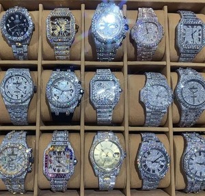 Montre de luxe pour homme en moissanite et diamants, couleur D, pureté VVS, mouvement automatique, personnalisable avec logo, style hip-hop - Product Image 4