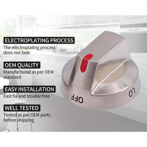 Perilla de control superior de quemador 100% metal real DG64-00473A, perillas de horno y estufa de larga duración para reemplazo de horno doméstico 1 - Product Image 2
