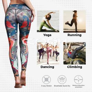 Impreso sublimado estirable Spandex Mujeres Yoga y Fitness Wear Leggings - Product Image 5
