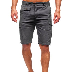 Wholesale Custom Made Men's Solid High Quality Quick Dry Breathable Eco-Friendly 100% Cotton Light Weight Cargo Shorts - Product Image 1