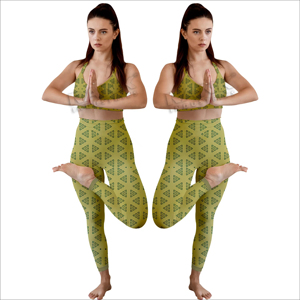 Conjuntos de Yoga para Mujer, Sólidos, Ecológicos, de Secado Rápido, Tejido Transpirable, con Leggings y Sujetador Deportivo, Perfectos para Yoga y Uso Diario - Product Image 3