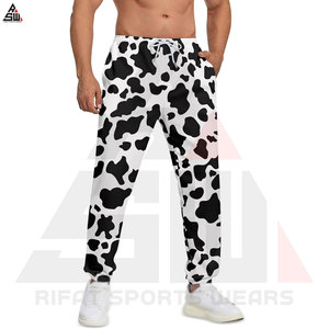 Pantalons décontractés pour hommes en toile respirante, neufs, en gros, pantalons de sport, pantalons de course, taille élastique, 100% coton, lavés, sublimation - Product Image 5