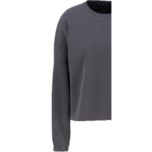 Sweat-shirt en polaire brodé écologique pour femme, respirant, coupe-vent, col rond, manches longues, 340 grammes, devant - Product Image 6