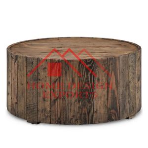 Mesa auxiliar de madera natural personalizada ecológica de último diseño para sala de estar muebles para el hogar superventas mesa de centro - Product Image 5
