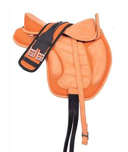 Sillín de caballo occidental sin árboles sintético de calidad superior, cómodo y duradero, herrajes de acero inoxidable, sillín de carrera de montaje completo - Product Image 1