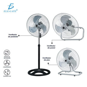 Ventilatore a piantana da 18 pollici per soggiorno, 3 velocità, telecomando, pale aerodinamiche in metallo, elettrico, spina USA, installazione a scatola - Product Image 6