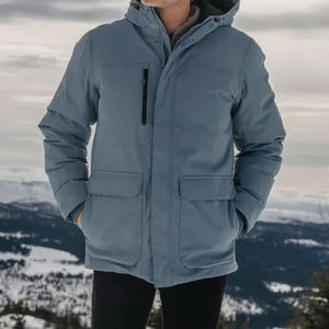 Unisex Waterproof Knitted Soft Shell Hooded Windbreaker <b>Jacket</b> Multi Panel Outdoor Hiking Lightweight Zipper Streetwear <b>Jackets</b> - Product Image 2